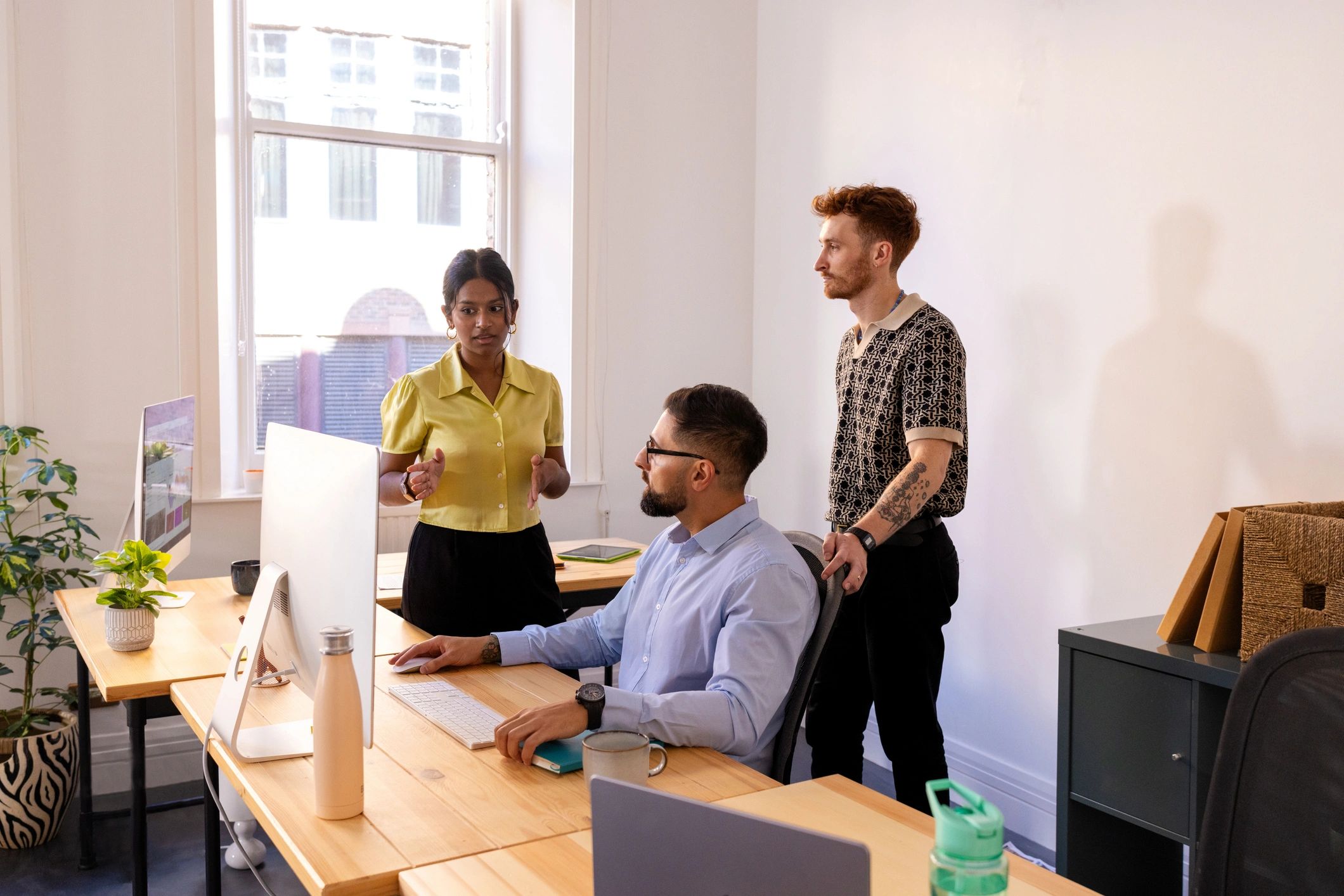 Business team in office environment