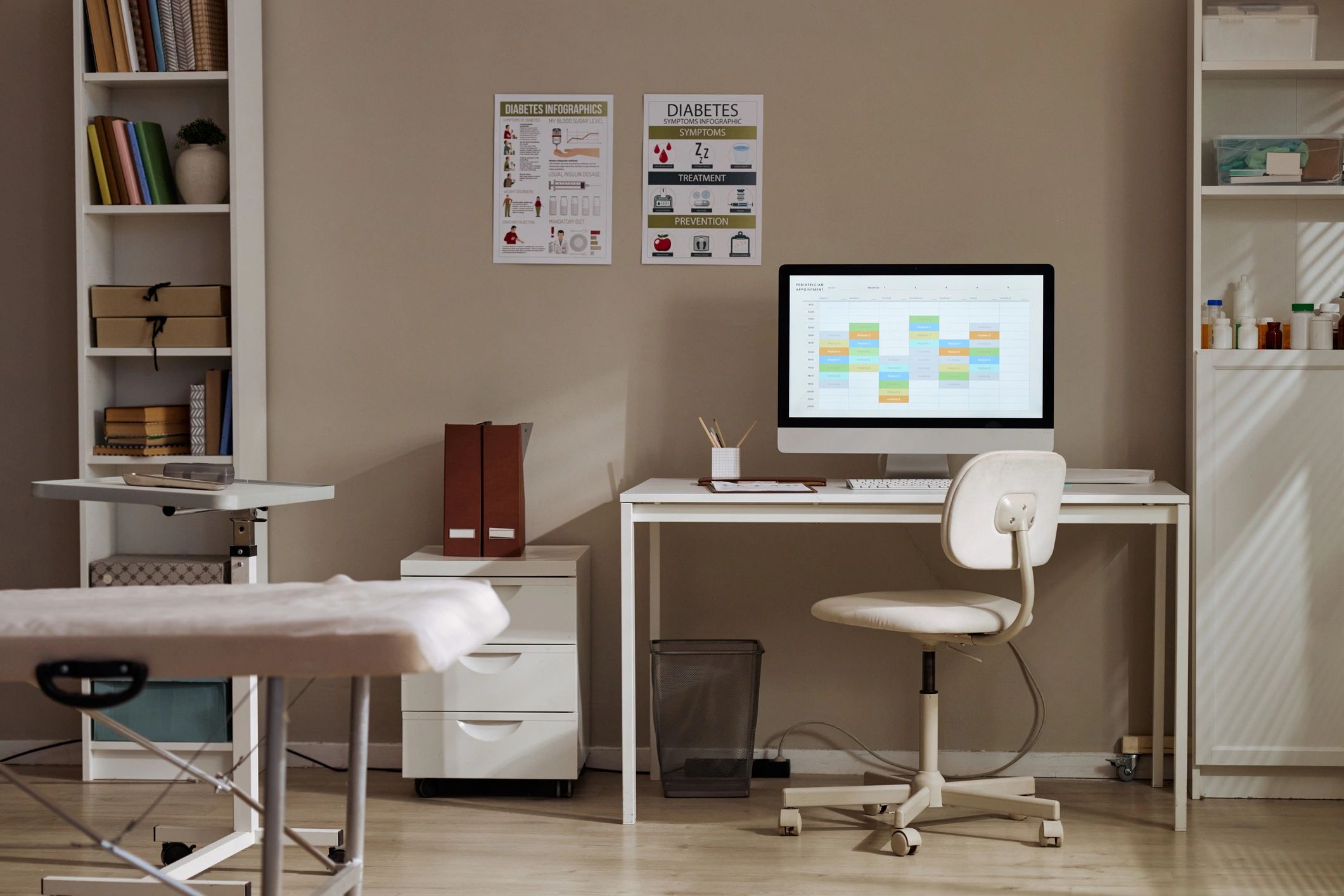 Professional office room ready for deep cleaning