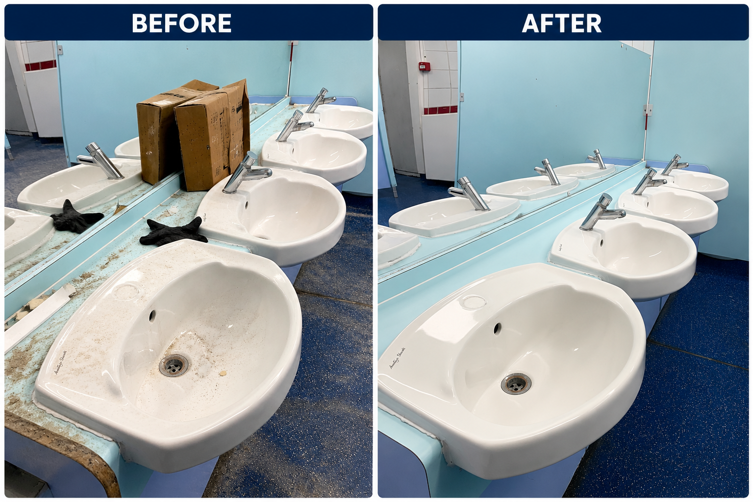 After commercial cleaning result showing an interior workspace finished to a higher standard